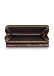 Duży brązowy portfel damski croco POREC-0351-90(Z23)