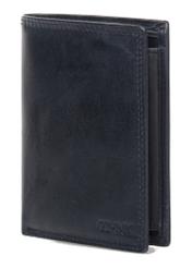 Granatowy skórzany portfel męski PORMS-0464A-69(W23)