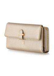 Capacious gold women's wallet POREC-0397-28(Z24)-02