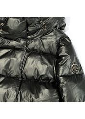 Kurtka damska w kolorze metalicznej zieleni KURDT-0331-54(Z22)-04
