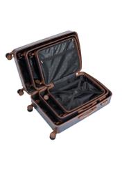 Komplet walizek na kółkach 19''/24''/28'' WALAB-0084-7D(W26), widok produktów w środku na białym tle.