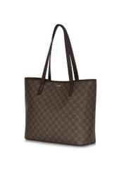 Women's shopper bag in brown color TOREC-0816-89(Z24)-03