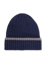 Navy blue men's winter hat CZAMT-0076-90(Z24)-01