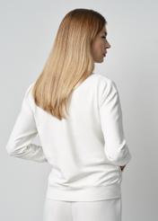 Kremowa bluza damska na suwak BLZDT-0086A-12(W24)