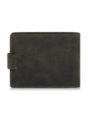 Mały khaki skórzany portfel męski PORMS-0546-54(W23)