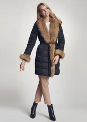 Zimowa kurtka damska z obszyciem KURDT-0277-99(Z23)