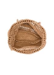 Słomkowa beżowa torebka shopper damska TOREC-0924-1E(W26), widok produktu w środku na białym tle.