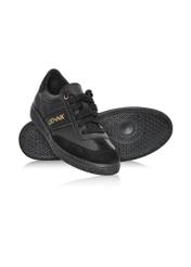 Black leather women's sneakers BUTYD-1143-99(Z24) photo 5