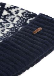 Navy blue men's winter hat CZAMT-0073-69(Z24)