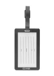 Identyfikator do bagażu AW-012-0008-42(W25), widok produktu z tyłu na białym tle.