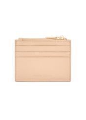 Mały skórzany portfel damski PORES-0806R-1B(W26), widok produktu z tyłu na białym tle.