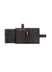 Skórzany brązowy portfel męski PORMS-0686-1I(W26), widok produktu w środku na białym tle.