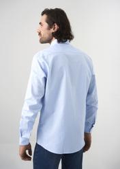 Koszula męska w drobną kratkę KOSMT-0277-61(W23)