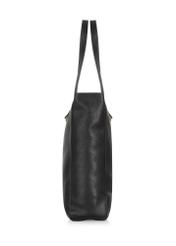 Czarna skórzana torebka shopper damska TORES-1037C-99(W25)-03