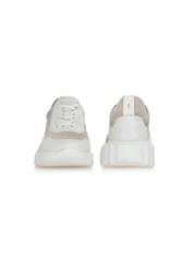 Damskie sneakersy ze skóry naturalnej na platformie BUTYD-1083-80(W24)