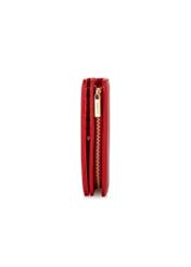 Czerwony portfel damski z logo POREC-0362-42(W24)-05