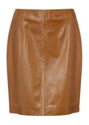 Camel leather skirt SPCDS-0034-2680(Z24)-04