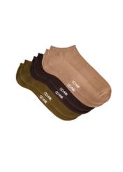 Zestaw krótkich skarpet męskich ZESMT-0062-00(W26) - widok produktu od góry, na białym tle.