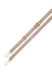 Mała torebka damska w kolorze beżu TOREC-1163-1D(W26), widok paska produktu na białym tle.