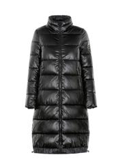 Czarna kurtka damska z połyskującego materiału KURDT-0334-99(Z21)-04