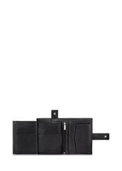 Black leather men's wallet PORMS-0407A-99(Z23)-05