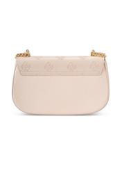 Kremowa listonoszka z monogramem TOREC-1161-0B(W26) - widok produktu z tyłu, na białym tle. 