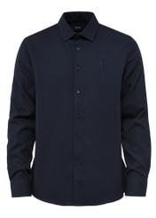 Navy blue men's shirt KOSMT-0334-68(Z24)-01