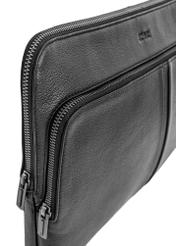 Czarna skórzana teczka na laptop TORMS-0455-99(W25)