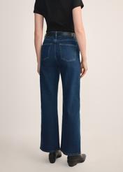Granatowe jeansowe spodnie damskie JEADT-0013-7E(Z26)
