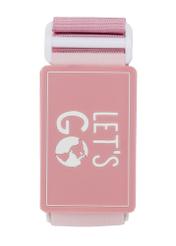 Pas bagażowy w kolorze różowym AW-011-0002-5D(W26), widok produktu od przodu na białym tle.