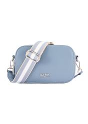 Niebieska mała torebka damska TOREC-1172-7C(W26) - widok produktu z przodu, na białym tle.