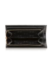Czarny skórzany portfel damski PORES-0834-99(W23)-05