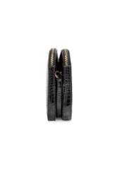 Mała czarna torebka damska croco TOREC-0205B-97(W23)-03