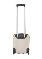 Walizka kabinowa na kółkach WALAB-0053-0X-16(W26), widok produktu z tyłu na białym tle.