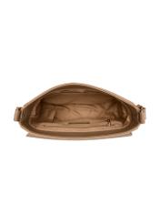 Beżowa półokrągła listonoszka damska TOREC-1298-1B(Z26)