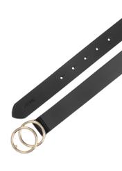 Black women's leather belt PASDS-0172D-98(Z24)