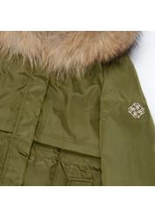 Zimowa kurtka damska z troczkami KURDT-0333-57(Z22)-04