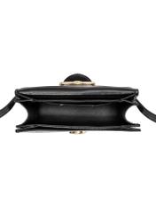 Czarna mała torebka damska croco TOREC-1009-97(W25)-06
