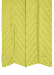 Limonkowy szalik damski z marszczeniem SZADT-0157-52(W24)