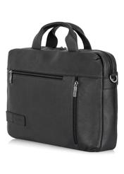 Black leather men's bag TORMS-0250-99(Z23)-04