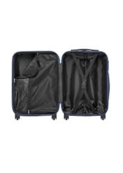 Walizka mała na kółkach WALAB-0077-7D-19(W26), widok produktu w środku na białym tle.