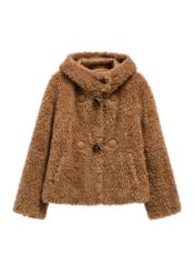 Wełniane futro damskie FUTDW-0042-1D(Z26)