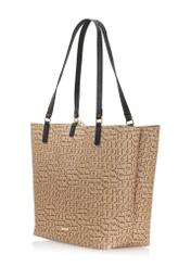 Torebka damska shopper z monogramem TOREC-0765-81(W23)-02