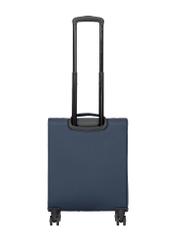 Walizka mała na kółkach WALNY-0045-7D-19(W26) - widok produktu z tyłu, na białym tle. 