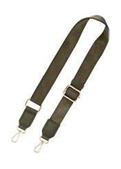 Torebka damska khaki na ramię TOREC-0708B-55(Z25), widok na odpinany pasek produktu, widok na białym tle.