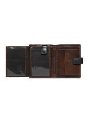 Brown large men's leather wallet PORMS-0613-89(Z24)-06