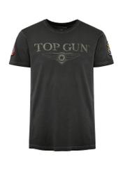 Czarny t-shirt męski bawełniany TOP GUN TSHMT-0117-99(Z24)