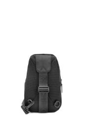Czarna męska torba crossbody TORMN-0419-99(W26) - widok produktu z tyłu, na białym tle.
