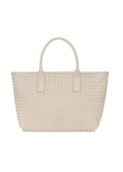 Kremowa torebka shopper damska TOREC-1008-12(W25)