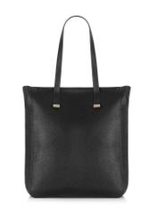 Czarna skórzana torebka shopper damska TORES-1037C-99(W25)-04